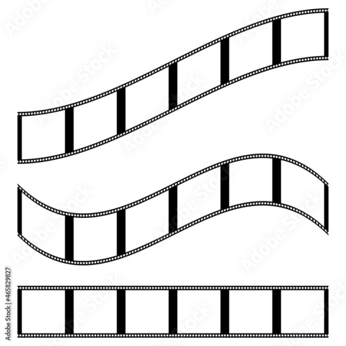 Photo / film strip silhouette. Illustration for photography, cinematography themes
