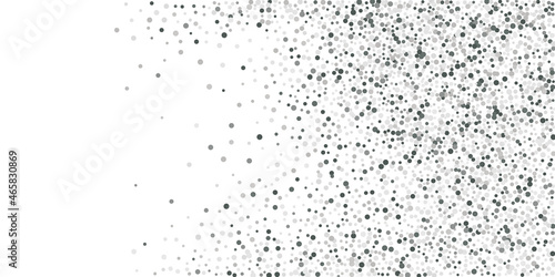 Silver glitter confetti. Light background. White abstract texture. Vector abstract graphic design. New Year Christmas. Silver glitter background. Vector elegant invitation template. © niko180180