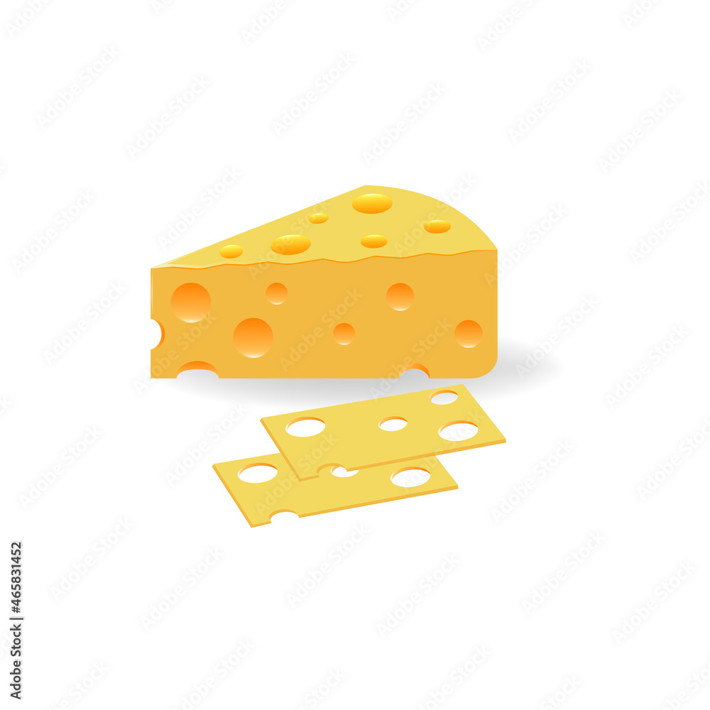 Cheese icon. Feta, mozzarella, gouda, cheddar, soft, ricotta, parmesan