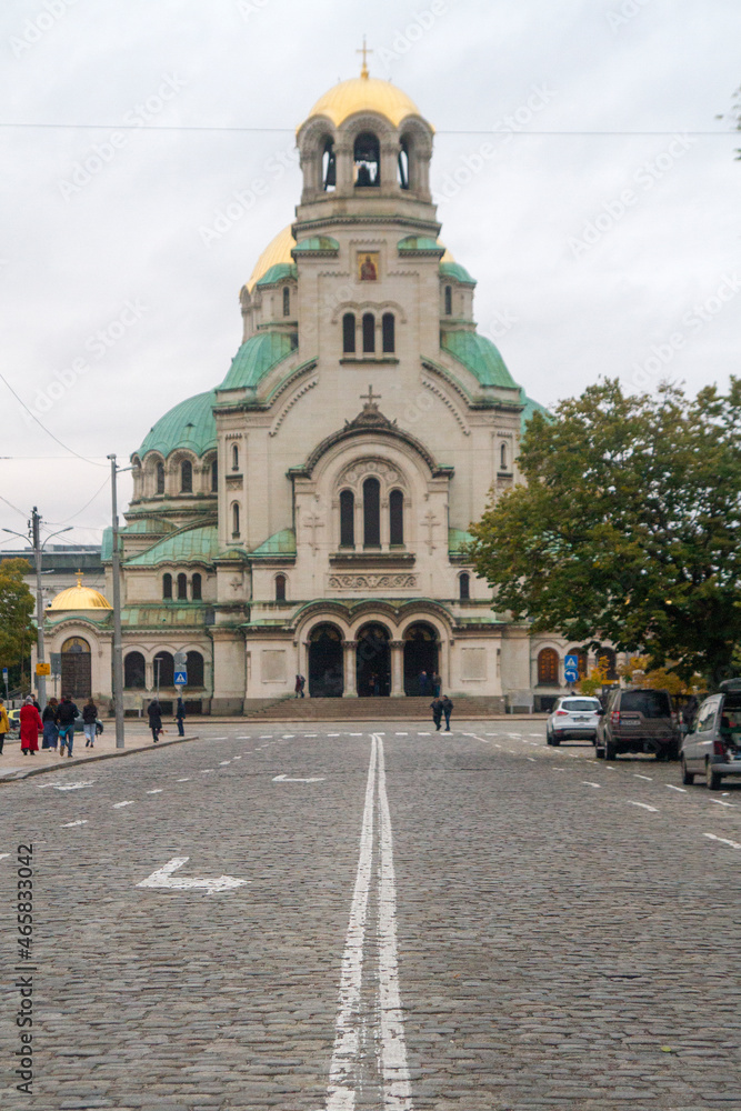 Catedral de San Alejandro Nevski o Aleksandr Nevski Cathedral en la ciudad de Sofia, pais de Bulgaria