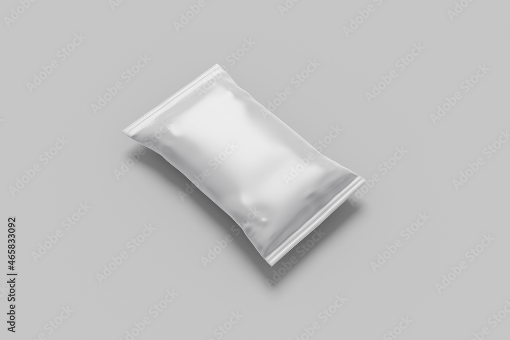 Blank Realistic Snack pouch plastic bag mockup Blank Realistic Snack pouch plastic bag mockup