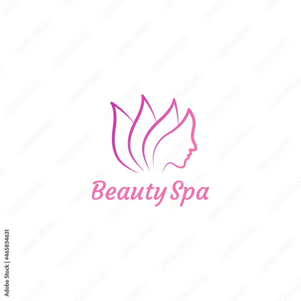 Beauty spa icon logo vector design