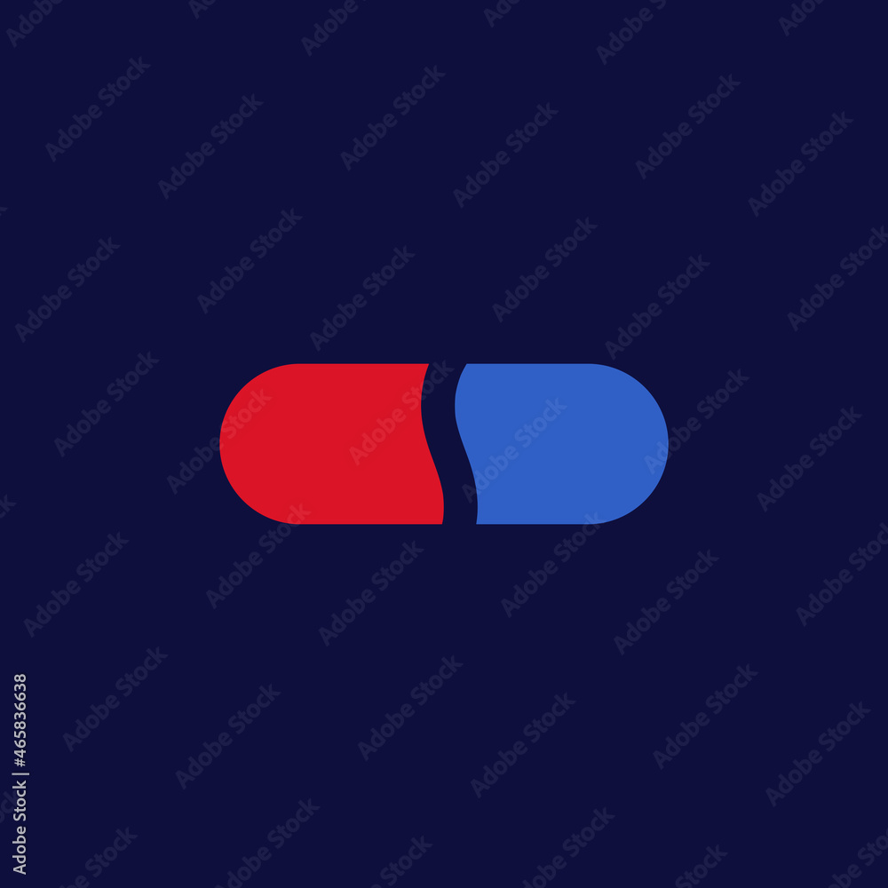 Pill logo vector Pill logo vector