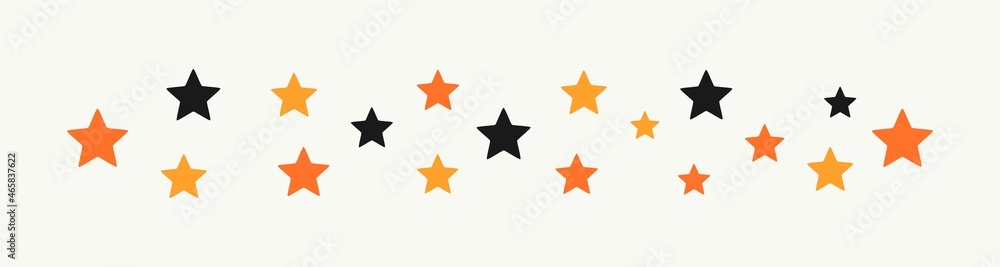 Stars border decor for Halloween. Stars border decor for Halloween.