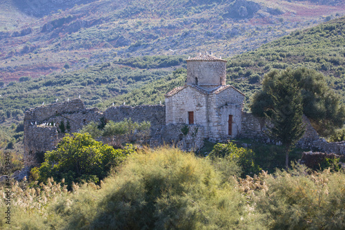 old historic church building called kisha e marmiroit  church of orikum  historical site  Albania