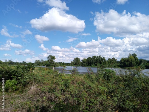 clouds over the lake