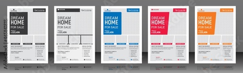 Real Estate Flyer Template Design Vector Layout