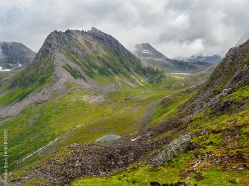 Views of mountains from Urke ridge trail (Urkeega), Norway