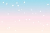 Sky and stars background. Blue and pink pastel space background. The twinkling sky. Vector background.