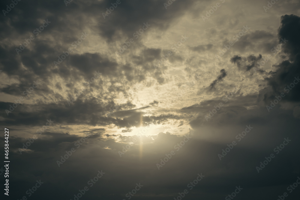 Obraz premium cumulus storm clouds in the sky