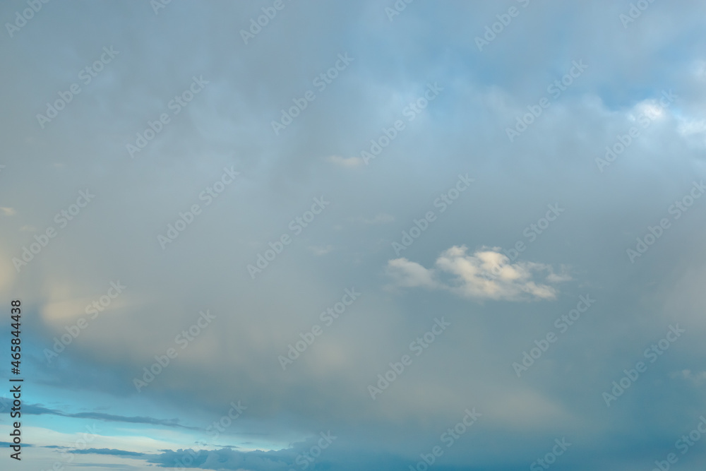 Obraz premium cumulus storm clouds in the sky above the ground in cloudy weather