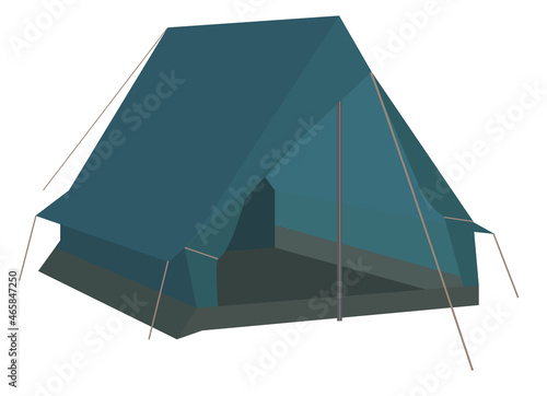 Pup tent vector illustration for design 