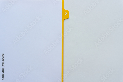 colorful binder divider with tab #2