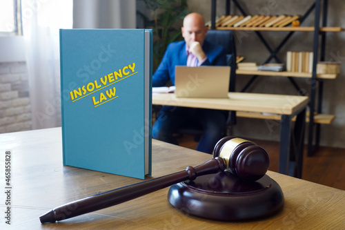  INSOLVENCY LAW book in the hands of a lawyer. Insolvency law is the legislation and statutory guidelines by which an insolvency professional shall act