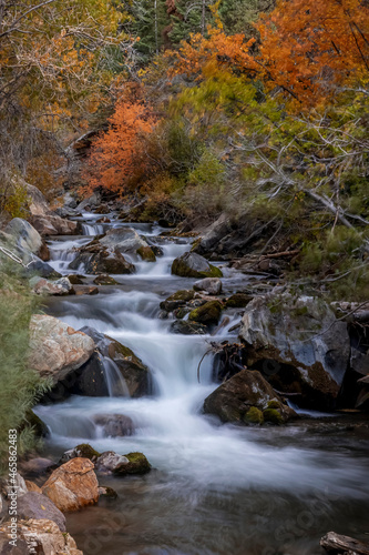 Small water falls at Big Cottonwood canyon in Utah