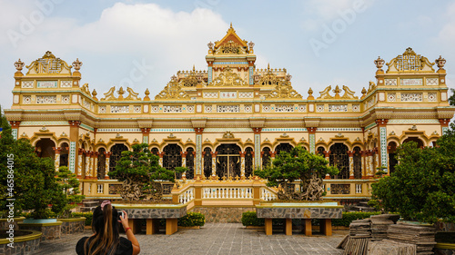 Vinh Trang Pagoda, temple close to Ho Chi Minh City, Vietnam