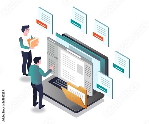Selecting a lot of data and documents on the computer