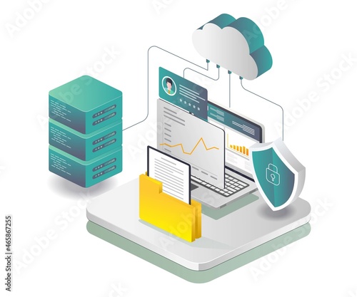 Security cloud server data analysis