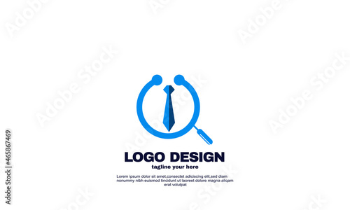 stock abstract medical job logo design template