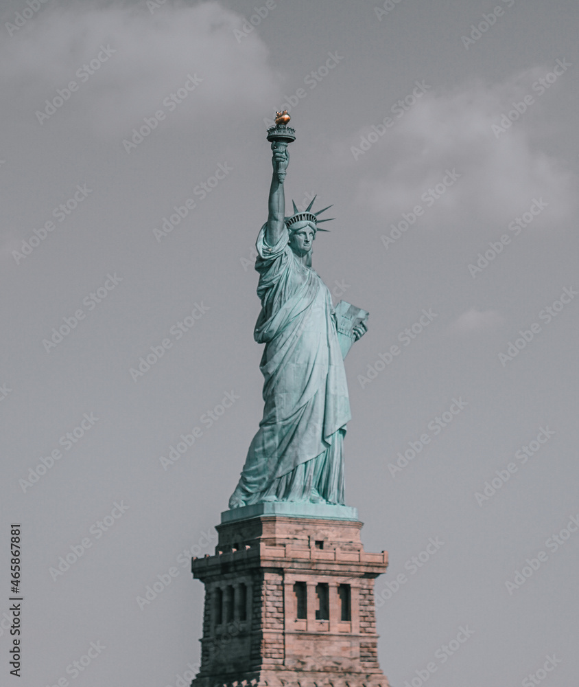 Obraz premium statue of liberty usa island New York monument freedom America 