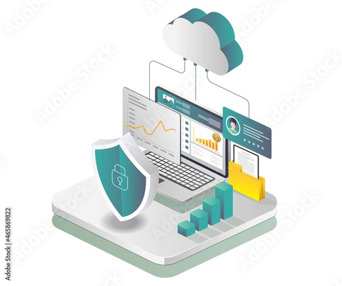 Cloud server data security and investment business analysis