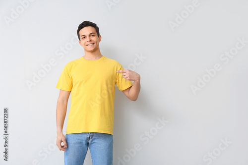Handsome young man in styli...