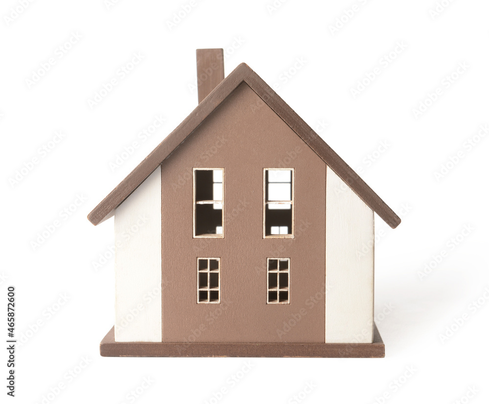 Model of house on white background Model of house on white background