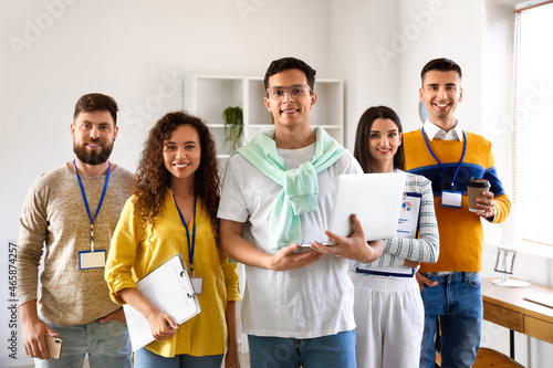 Young business co-workers i...