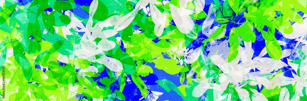 Fototapeta premium Abstract background painting art with tropical leaf pattern paint brush for halloween poster, banner, website, card background