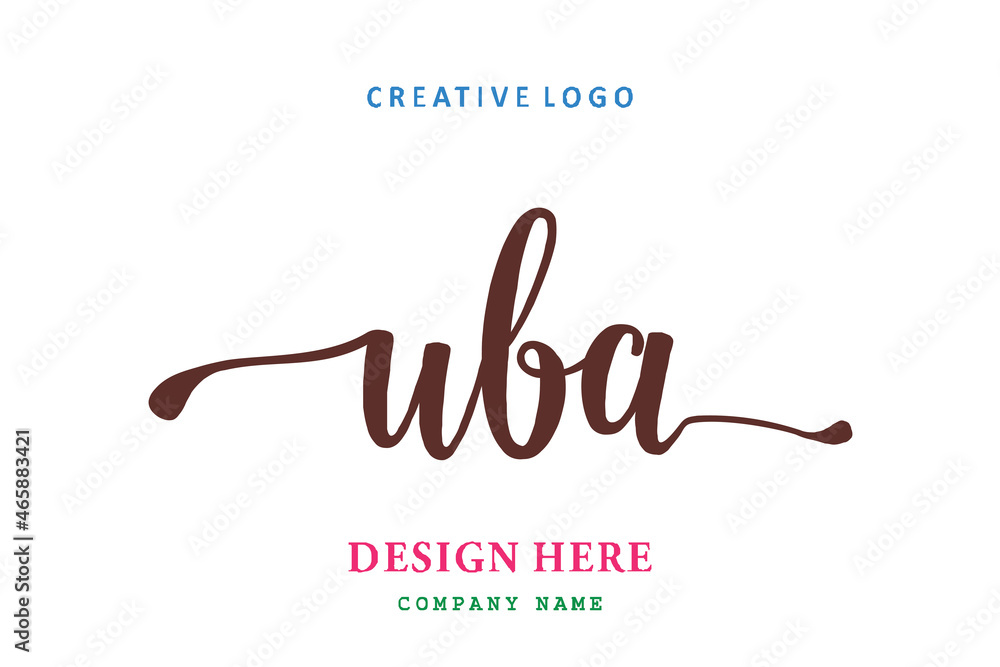 UBA lettering logo is simple, easy to understand and authoritative UBA lettering logo is simple, easy to understand and authoritative