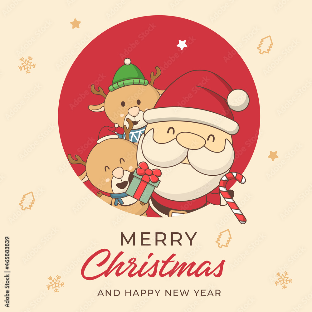 Merry Christmas and happy new year background Merry Christmas and happy new year background