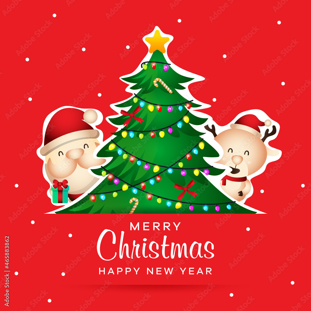 Christmas background design illustration Christmas background design illustration