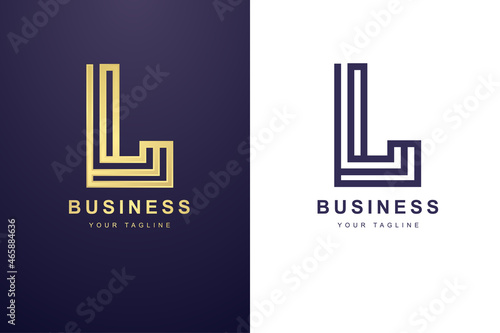 Initial Letter L Logo For Business or Media Company.