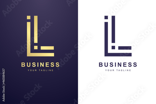 Initial Letter L Logo For Business or Media Company.