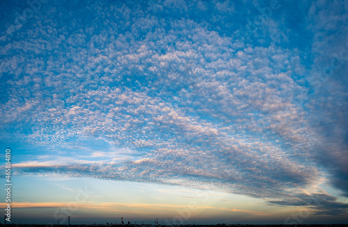 夕日に映る巻積雲 © morin5780
