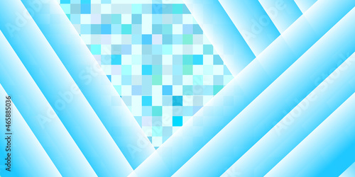 Abstract soft blue geometry background