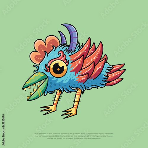 funny monster vector illustration design