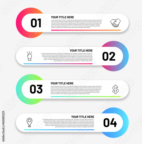 data visualization vector design template. Can be used for steps, options, business process, workflow, diagram, flowchart concept, timeline, marketing icons, info graphics.