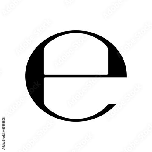 Net weight icon. Black symbol denoting product weight excluding packaging. Designation and marking on packaging. Raster isolated symbol "e". Net weight. Netto.