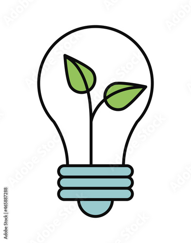 bulb with leafs