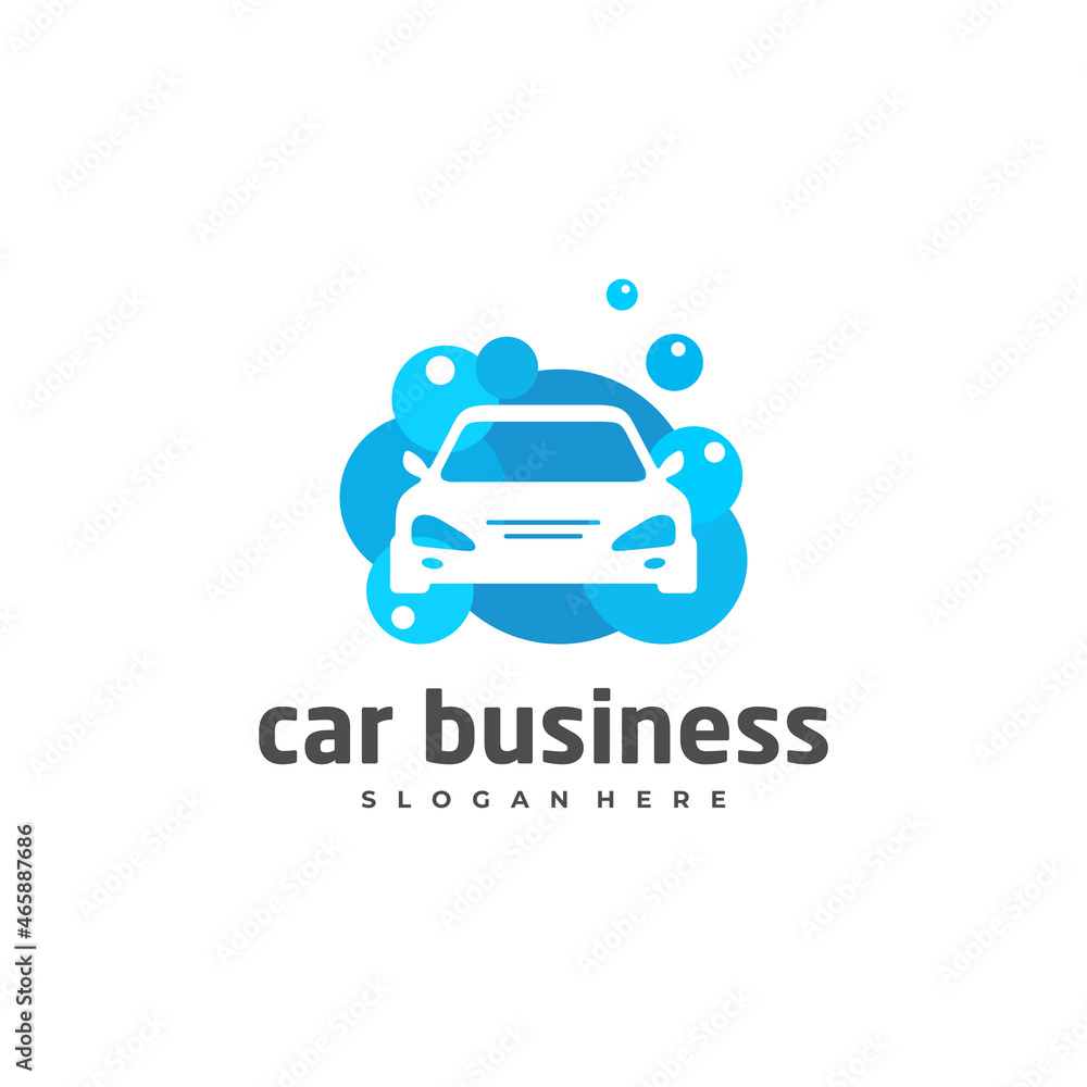Car wash logo vector template, Creative car logo design concepts