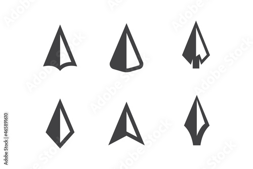 Arrow logo template design vector , icon illustration Free Download Arrow logo template design vector , icon illustration - GFXLoad