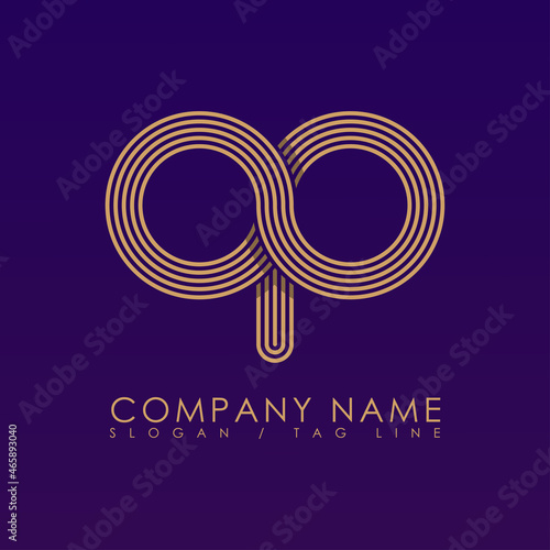 abstract geometric logo OP collapsible teamwork team geometric shapes. suitable for company
