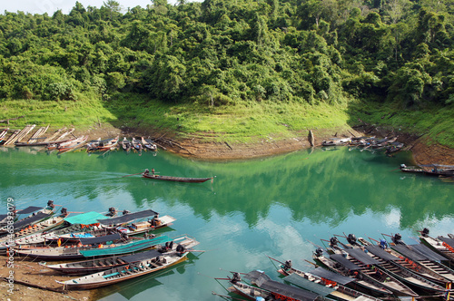 boats on the lake