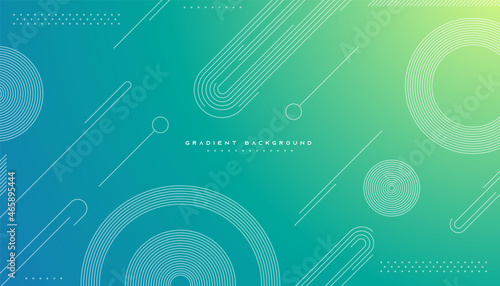 Blue and yellow gradient geometric line shape background