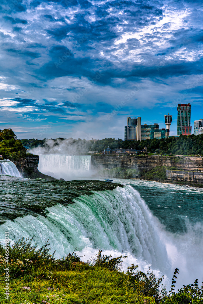 Niagara Falls from the New York side of the river Niagara Falls from the New York side of the river
