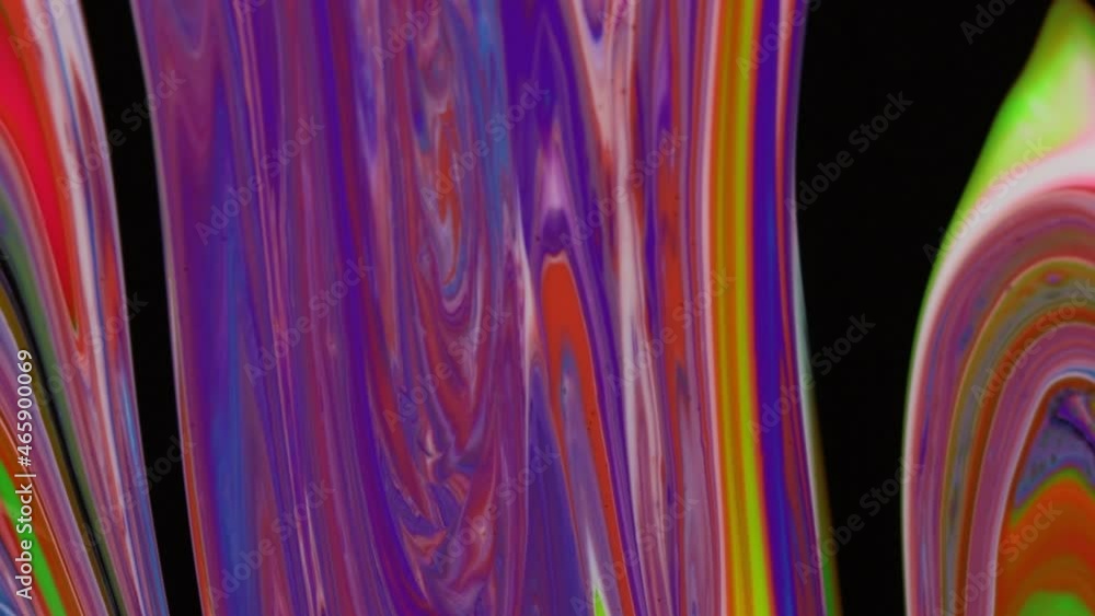 カラフルなアクリル絵の具のフルイドアート