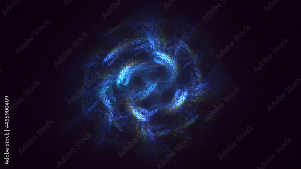 Fototapeta premium 3D rendering abstract technology fractal background