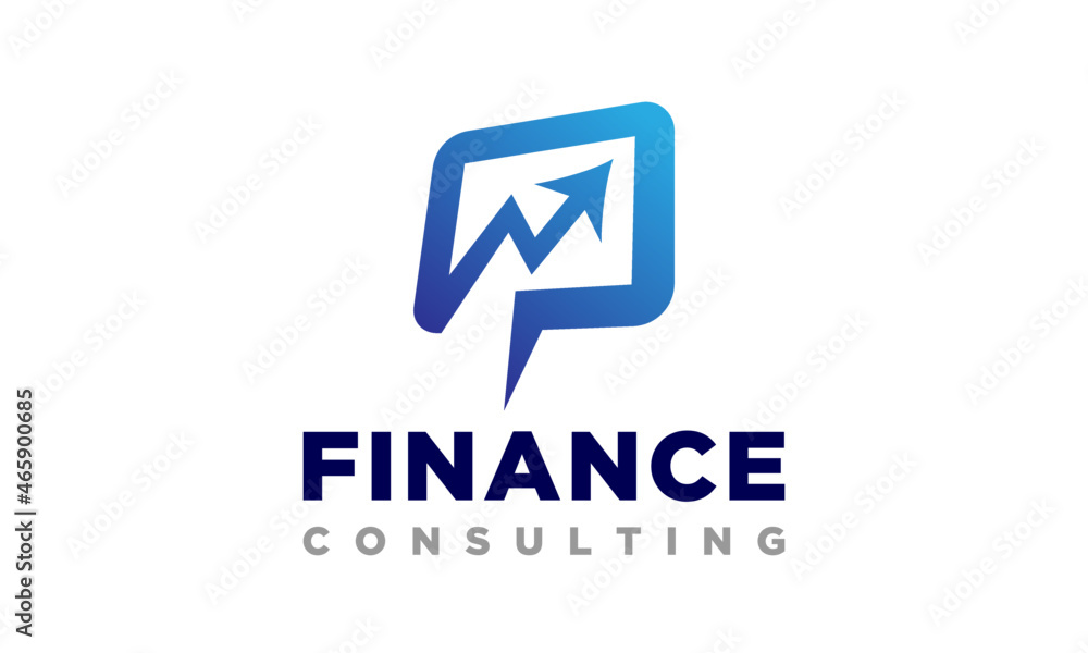 Finance Business Consulting Logo Design Vector Icon Illustrations.