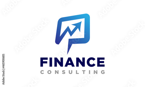 Finance Business Consulting Logo Design Vector Icon Illustrations.